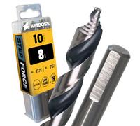 10 brocas para metal HSS-G con punta escalonada, según la norma DIN 338 - Diámetro: 8 mm