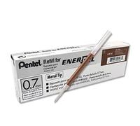 10 X Pentel LR7 EnerGel Gel Pen Roller Refill 0.7mm Punta de Metal - Tinta Ma...