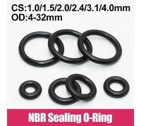 100/20 piezas Oring CS1/1, 5/2/2,4/3,1/4mm junta tórica arandela de sellado anillo NBR junta de goma redonda de plomería resistente al aceite de alta temperatura 20Pcs OD24mm CS3.1mm