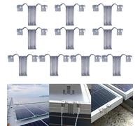 100/50/30 clips de drenaje para paneles solares, 304 clips de guía de flujo de agua antipolvo, compatibles con marcos fotovoltaicos de 30/35 mm 50PCS-35mm