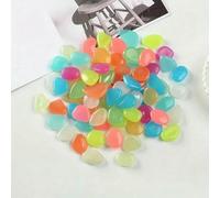 100/500 piezas/bolsa, Piedra Luminosa, Piedra Decorativa para Embellecimiento de Macetas y Peceras (0.31 * 0.39 pulgadas) - 500 piezas - Multicolor Estándar