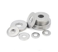 100 arandelas planas de acero inoxidable 304 M1.6 M2 M 2.5 M3 M4 M5 M6 M8 M10 M12 M16 M18 M20 M24 M30 Anillos de junta lisos de metal (diámetro interior: M2 x 5 x 0,5, número de piezas: 1 pieza)