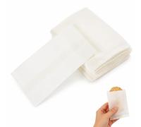 100 bolsas de papel, resistentes a la grasa, de 7x10,5 cm, aptas para alimentos