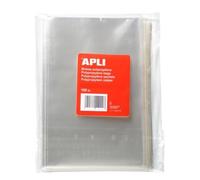 APLI Bolsas de polipropileno transparentes 120 x 180 mm – Galga 120 – Alta resistencia – 100 uds