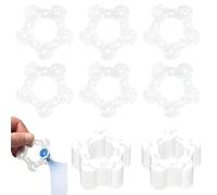 100 clips de plástico para globos, con forma de flor, soporte para arco, hebilla para globos, conectores de plástico para bodas, eventos, decoraciones de cumpleaños