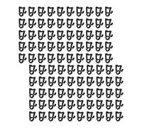 ＡＷＨＡＯ 100 Clips para Luces Navideñas, Colgadores de Luces Navideñas Fáciles de Instalar, Luces Exteriores Colgantes, Suministros para Fiestas, Clips para Gu, Negro