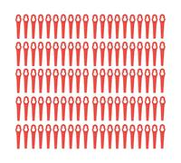 100 Cuchillas de Plástico para Cortacésped - Repuesto de Corte Tipo Calabaza, Bordes Brillantes, Impermeables, Recorte Preciso, Tamaño Estándar