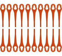 100 cuchillas de repuesto para cortabordes Fuxtec FX-E1RT20, cuchillas de plástico para cortacésped con batería Fuxtec