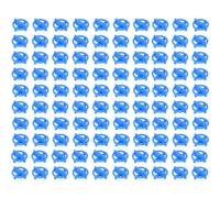 100 espaciadores de azulejos de cruz azul, reutilizables, sistema de nivelación de azulejos de cerámica, herramientas extraíbles para mejoras del hogar