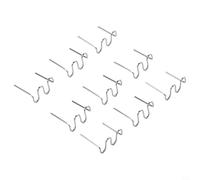 100 grapas de grapadora caliente de 0,6/0,8 mm, kit de reparación de plástico automotriz de acero inoxidable para piezas de soldadura de parachoques de coche (grapas onduladas de 0,8 mm)