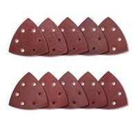 100 hojas de lija triangulares para lijadora, almohadillas de gancho y bucle, varios 40/60/80/100/120/180/240/320/400/800 granos para lijado pulido