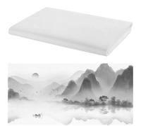 100 hojas de papel de arroz crudo, papel de pintura de tinta china y papel de caligrafía, papel Xuan de 13.4 x 27.2 pulgadas, papel Sumi de escritura, papel Xuan de tinta de pincel para amantes de la