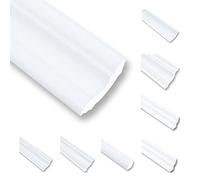 100 metros de molduras de techo de poliestireno XPS, listas para acabado, blanco, 30 x 30 mm, perfil decorativo, molduras de poliestireno, molduras de techo, molduras decorativas, paquete económico