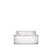 100 ml tarro 'Clear Edition', vidrio, boca: cierre de rosca