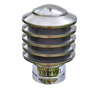 100 mm Cubierta de Chimenea Antirrevoco en Acero Inoxidable - Sombrero de Chimenea Lamelar, Sombrerete de Protección contra la Lluvia, Tapa para Conducto de Humos y Ventilación - Denvel®