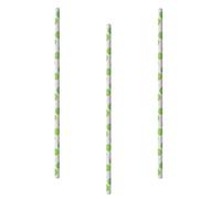 '100 pajitas, papel Ø 6 mm · 20 cm"Green Dots surtidos, 1 x 100 unidades)