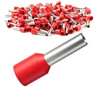 100 Piezas 10mm²-18mm Terminales Eléctricos, Terminales Termocontraibles | Punteras Electricas, Crimp Terminal con Soldadura, para Conexión de Cables, Engarzado DIY e Industrial(Rojo)