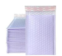 100 Piezas Bolsa De Envío De Burbujas Negras Paquete De Entrega De Suministros Comerciales Envoltura De Anuncio Sobres De Correo Acolchados Anuncio publicitario para Embalaje-Púrpura-13 * 15cm