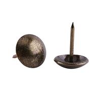 100 piezas de clavos de tapicería Vintage, etiqueta de metal de bronce, muebles, sofá, puerta de zapatos, tachuela decorativa, pasadores y tachuelas(13 * 17 mm)