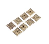 100 piezas de clavos de tapicería Vintage, etiqueta de metal de bronce, muebles, sofá, puerta de zapatos, tachuela decorativa, pasadores y tachuelas(21 * 21 mm)