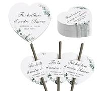 100 Piezas Etiquetas de cartulina Estrellas brillantes Boda Etiquetas brillantes Cartulina de boda Tarjetas de boda Recién casados Promesa Aniversario Compromiso Decoraciones