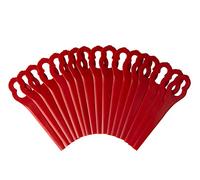 100 piezas [PA6] Juego de cuchillas de repuesto para cortabordes compatible con cortabordes Einhell GE-CT 18 Li, GC-CT 18/24 Li, BG-CT 18 Li, RG-CT 18 Li, RG-CT 18 Li, Cuchilla de plástico para