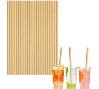 100 piezas Pajitas de Papel Desechables Biodegradables y Compostables Marrón,Ecológico Resistente Pajitas para Cócteles Bebidas Frías y Calientes,para Fiestas, Cumpleaños,Bodas,Navidad,Eventos