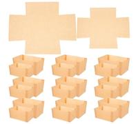 100 Piezas Papel para Hornear Preformado, Formato Rectangular | Papel sin Blanquear, Cubre Base y Laterales, Preparación Rápida, para Hornos y Panadería