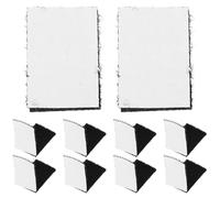 100 Piezas Pegatinas Autoadhesivas de Nailon Negro | Fijación Antideslizante, Uso Versátil, Resistente al Desgaste, Adhesivo Doble Cara Extrafuerte, para Hogar
