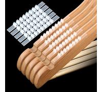 100 piezas percha antideslizante almohadillas antideslizantes asas de silicona transparente perchas tiras accesorios colgantes para madera perchas de plástico uso doméstico