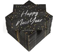 100 servilletas de 3 capas, 33 x 33 cm, Happy New Year
