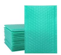 100 sobres de correo acolchados con burbujas de color verde para embalaje, bolsa de envío autosellada, acolchado de burbujas, 100 unidades, color verde, 18 x 23 cm