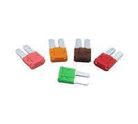 100 Uds 5A 7. 10A 20A 25A 30A AMP Micro 2 fusible de pierna larga 9mm x 15,5mm Mini M2 inserto automóvil pie largo(10a)