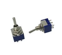100 Uds 6mm 2 posiciones 6 pines interruptor de palanca 2A 5A 6A 250V interruptor basculante for Motor coche barco MTS202