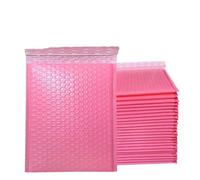 100 Uds. Bolsas de correo para empaquetar sobres negros, embalaje de envío, suministros para pequeñas empresas, paquete de entrega, sobre rosa-13 * 15cm
