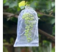 100 Uds. Bolsas de cultivo de frutas y uvas, bolsas de protección de plantas vegetales y fresas de malla para Control de plagas, herramientas de jardín antiaves 7x9cm