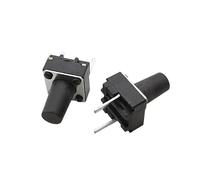 100 Uds Micro interruptor táctil interruptor DIP momentáneo 2 pines 6x6mm Micro interruptor de botón táctil alto 5mm 6mm 7mm 8mm 9mm
