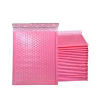 100 Uds. Sobres de papel Kraft sobres acolchados sobres de envío autosellados bolsa de embalaje de envío bolsas de almacenamiento de mensajería-rosa-13 * 15cm