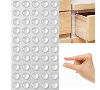 100 Uds. Tope de puerta autoadhesivo amortiguador de goma parachoques de gabinete almohadillas de silicona para muebles almohadillas protectoras de cojín 8x2.5mm-100pcs
