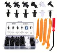 100 unidades de clips de sujeción para coche - Remaches de guardabarros, retenedores de puerta, panel, parachoques y molduras Clips de coche universales Retenedores de puerta de coche Clips de ajuste