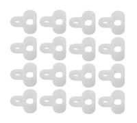100 Unidades Deslizador de Riel para Cortinas Mini de Plástico Blanco | Rodillo Guía para Riel de Ventana, Movimiento Suave y Perfil Discreto, para Visillos y Cortinas