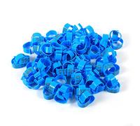 100 Unids/bolsa 16MM 001-100 Anillos De Plástico Numerados Para Aves De Corral, Pollos, Patos, Ganso(azul)