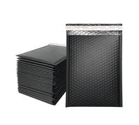 100 Unids Burbuja Buffer Anti-caída Protección Globo Impermeable Bolsa de Embalaje Negro Paquete de Mensajería Sobre Mailer-Negro-13 * 18cm