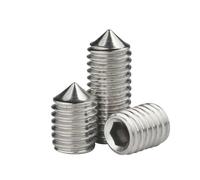 100 Unids/lote Hexagonal Juego De Zócalos Tornillo Cono Punto Grub M2 M3 M5 M10 304 Acero Inoxidable DIN914(8mm x100pcs,M5)