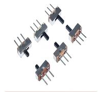 1000 Uds SS12D00G3 SS12D00G4 SS12D00G5 Interruptor deslizante de encendido-apagado 1P2T mango largo: Interruptor de palanca de 3mm 4mm 5mm(SS12D00G3)