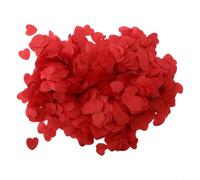 10000 piezas de confeti de papel de seda biodegradables corazones para boda, cumpleaños, ducha, fiesta, decoración (rojo)