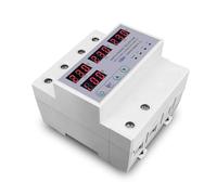 100A 63A 3 fases 3P + N selector de fase de carril Din ajustable sobre y bajo voltaje protección de corriente Monitor relés Protector(63A phase selector)