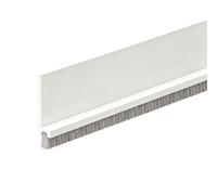 100cm Blanco Burlete Bajo Puerta, Junta de Cepillo Autoadhesivo de Silicona, Tira de Sellado Ajustable Antipolvo, Aislante Acústico/Térmico y Protector de Puerta, Fácil Instalación Sin Herramientas
