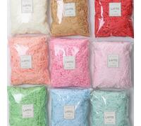 100g-1800g papel arrugado colorido rafia confeti triturados caja de regalo relleno decoración boda fiesta regalo y cesta embalaje peachy-pink