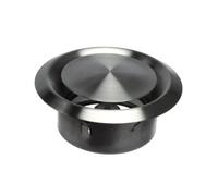 Ø 100mm Difusor de la Ventilación y Extracción de Aire - Válvula de Disco Regulada - Rejilla de Ventilación Redonda de Metal - Acero Inoxidable